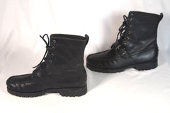 Ralph Lauren Polo Black Belted Ranger Boots - Size 10.5D