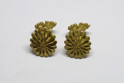 Stunning Gilted Coral-Shaped Cufflinks
