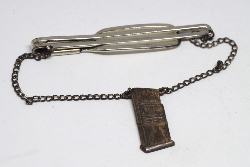 Vintage Maco Sterling Silver Cigarette Machine Tie Bar