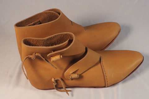 Spectacular Unworn Handmade Leather Boots - Size 11