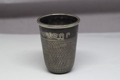 Rounded Pewter "Just a Thimbleful" 2oz Shot Glass