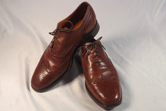 Elegant Ralph Lauren Polo English Leather Wingtips - Size 9D