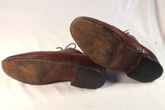 Elegant Ralph Lauren Polo English Leather Wingtips - Size 9D