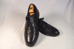 USA-Made Bostonian Black Leather Gunboats - Size 12 D/B