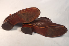 1940s Abercrombie & Fitch Ladies' Kiltie Wingtips - Size 8