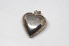 Lovely Taxco Sterling Silver Heart Pendant