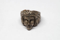 Gorgeous Woman's Visage Sterling Silver Ring