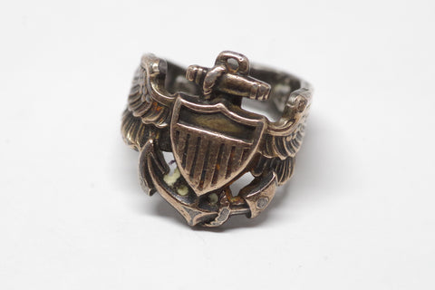 Vintage Gold FIlled Sterling Silver Naval Air Force Ring