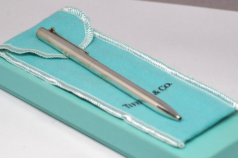 Elegant Tiffany & Co. Sterling Silver Twist Pen