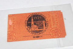 1939 Golden Gate Exposition Elephant Train Sightseeing Tour Ticket