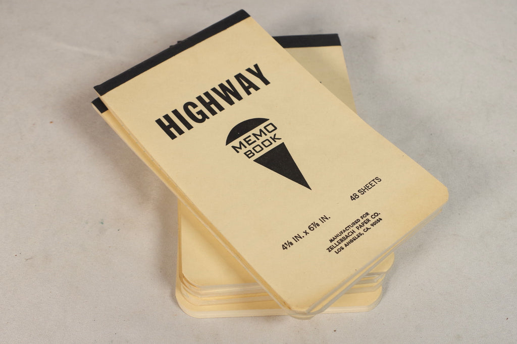 Classic Vintage Highway Memo Book