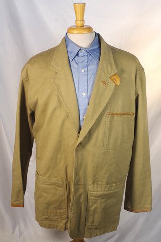 Practical Orvis Tan Cotton Jacket - Size L