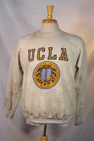 Vintage White University of California Los Angelees Sweatshirt - Sz L