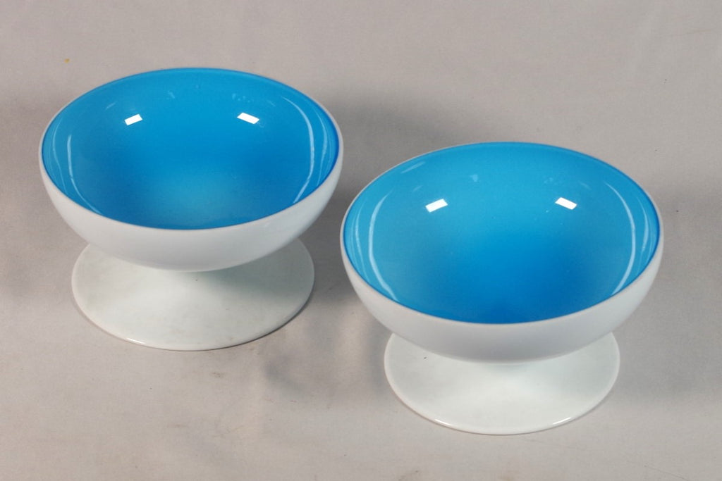 Bold Blue Ice Cream Dishes