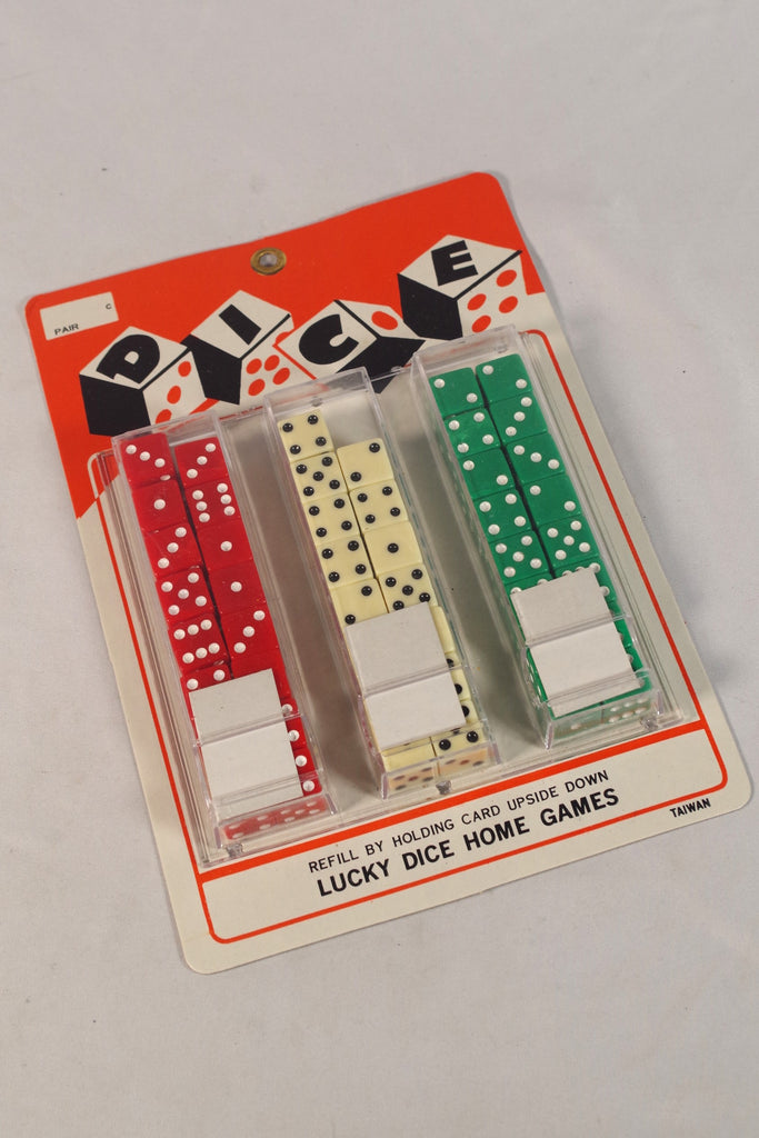 Incredible Retro Lucky Dice Holder With Dice