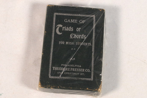 Vintage Card Game of Triads or Chords For Music Students