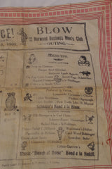 Incredible 1909 Norwood Business Men's Club Handkerchief