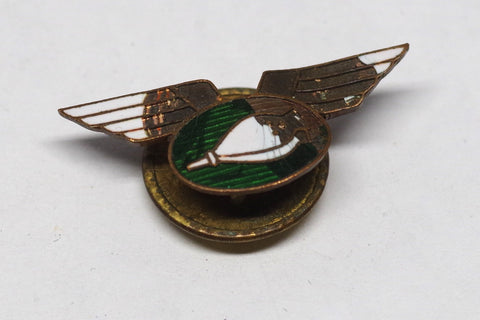 Mexican WWII Fellowship of the Bellows Green Enamel Tie Pin