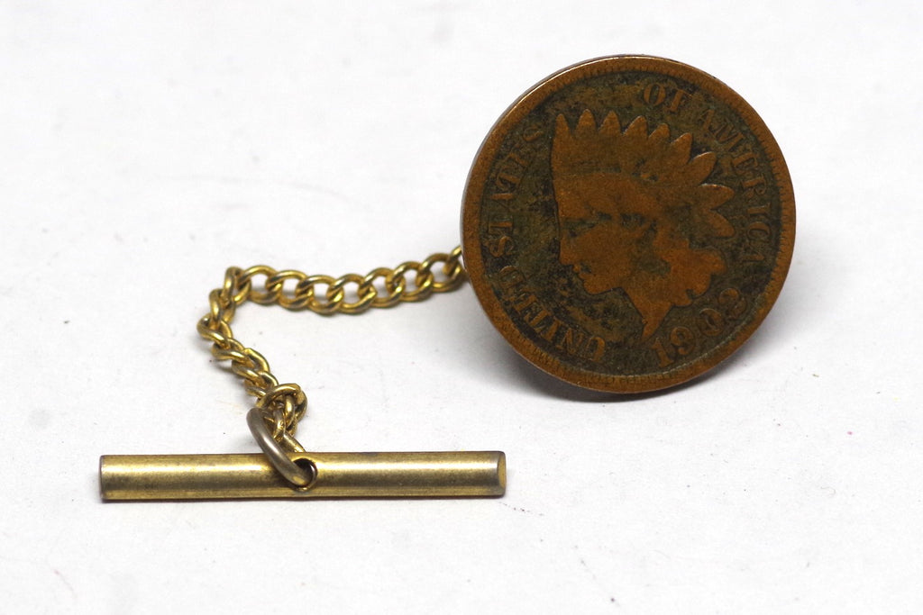 1902 Indian Head Penny Tie Pin