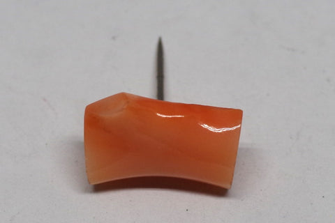 Lovely Coral Stone Pin