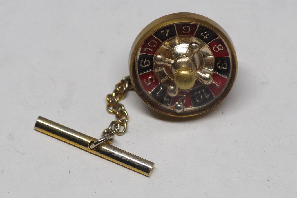 Incredible Spinning Roulette Tie Pin