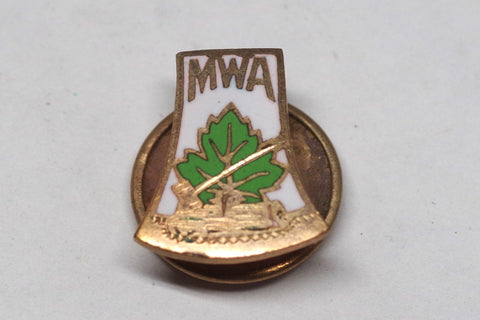 Modern Woodmen of America Enamel Tie Pin