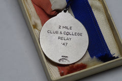 1947 Millrose A. A. Sterling Silver Relay Medal