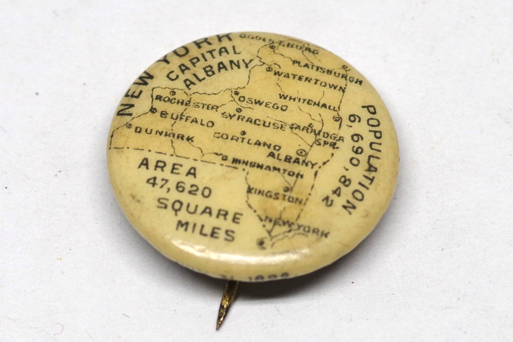 1896 Whitehead & Hoag New York Map Pin