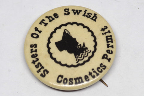 1950s Sisters of the Swish Cosmetics Permit Pin