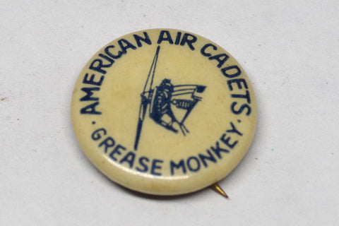 1930s American Air Cadets Grease Monkey Pin