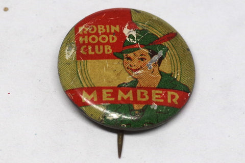 Vintage Robin Hood Club Member Pin