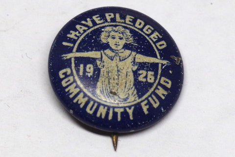 1926 Community Fund Charity Pledge Pin