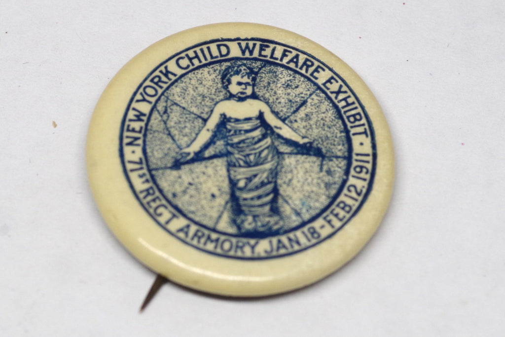 1911 New York Child Welfare Exhibit Pin