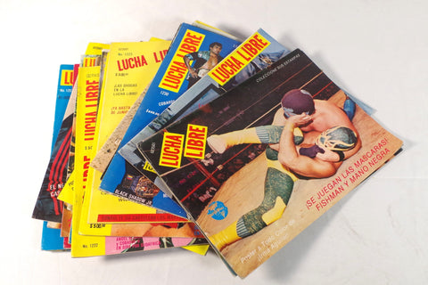 Vintage 1980s Mexico City Lucha Libre Magazines