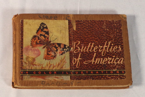 1934 Vintage Illustrated "Butterflies of America" Guidebook