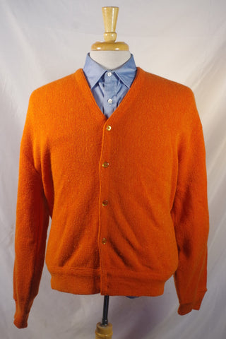 Springfoot Orange 60/40 Acrylic Mohair Sweater - Sz XL