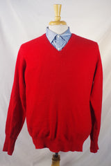 Ballantyne Red Scottish Cashmere Sweater - Sz 42