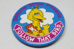 Incredible 1985 Sesame Street "Follow That Bird" Pins