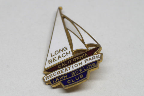 Long Beach California Recreation Park Lawn Bowling Club Pin