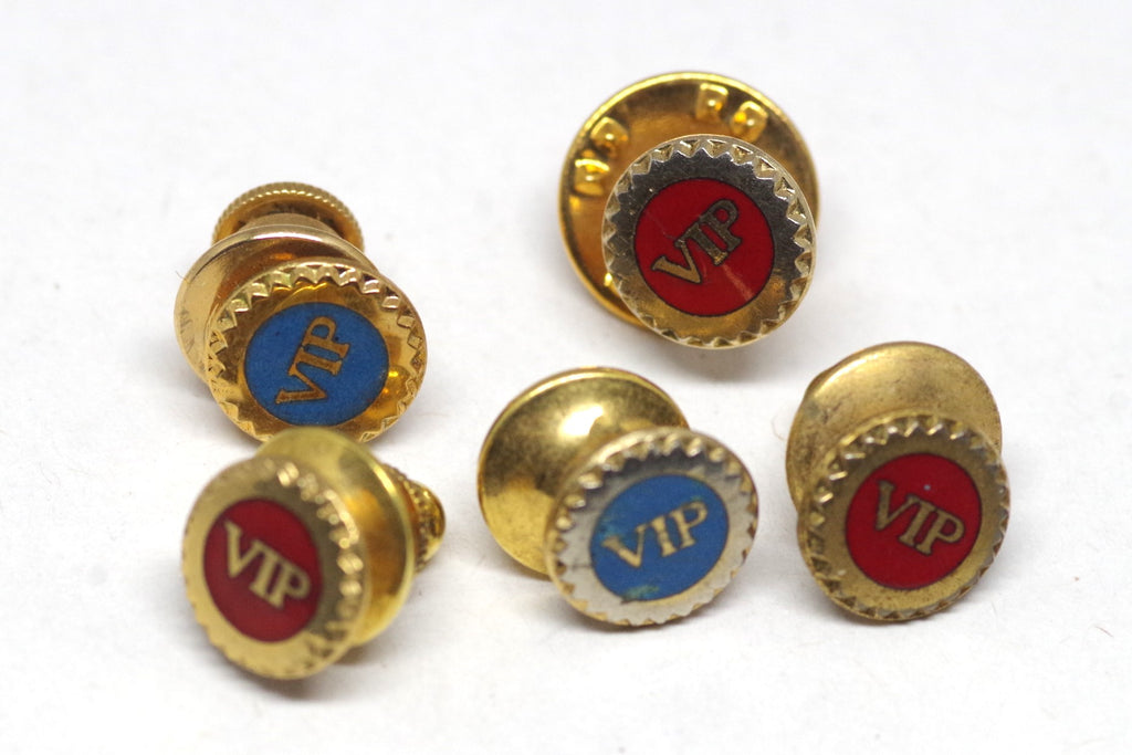 Bold VIP Gilted Enamel Tie Pin