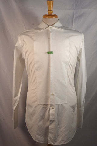 Brooks Brothers White Tuxedo Slim Fit Dress Shirt - Sz 17 - 33