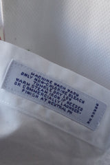 Brooks Brothers White Tuxedo Slim Fit Dress Shirt - Sz 17 - 33