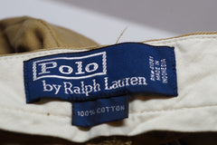 Ralph Lauren Polo Sandy Brown Men's Cotton Classic Chinos - Sz 36/32