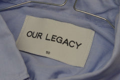 Our Legacy Shirting Lightweight Blue Cotton Dress Shirt - Sz 50 (~16.5)