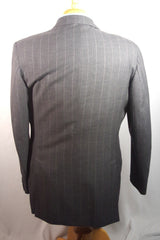 Strickland & Sons of Savile Row Gray Double-Breasted Pinstripe Suit - Sz ~42