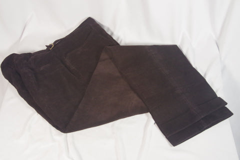 Jay Kos New York Men's Black-Brown Corduroy Pants - Sz 38