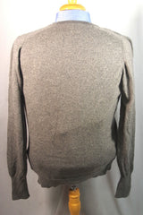 Bucks County Menswear Jacques De Loux Two-Ply Gray Cashmere Sweater - Sz L
