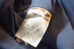 Nigel Cabourn Heavy Duty Oxford Blue Cotton Men's Dress Shirt - Sz 45 (~18)
