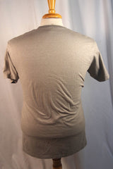 Velva Sheen Lettered Sportswear Cotton-Blend USA-Made Men's Gray Shirt - Sz XL