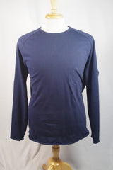 Arpenteur Lyon French Navy Blue Cotton Pocketed Long-Sleeved Men's Shirt - Sz XL